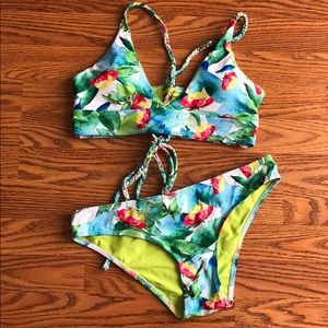 Cupshe two piece bikini swim suit NWOT